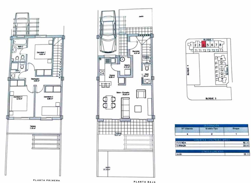 Herverkoop - Rijwoning -
Ciudad Quesada - Rojales - Ciudad Quesada
