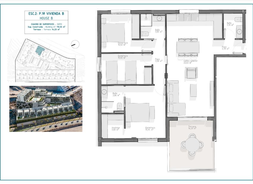 Neue Gebäude - Apartment -
Aguilas - Playa del Hornillo