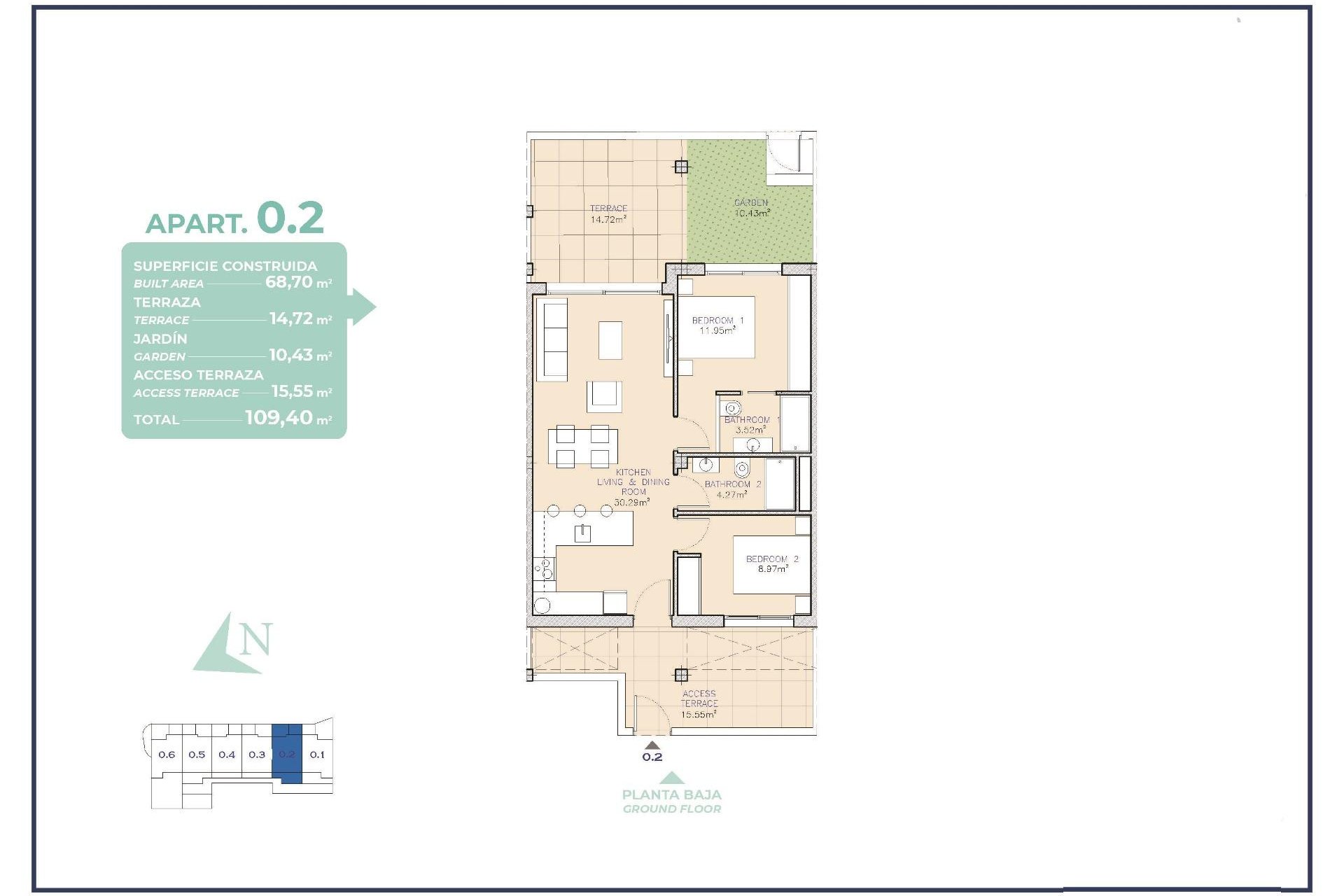 Neue Gebäude - Apartment -
Los Alcazares - Serena Golf