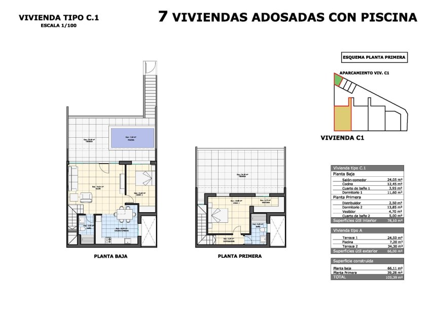 Neue Gebäude - Bungalow -
Pilar de la Horadada - pueblo