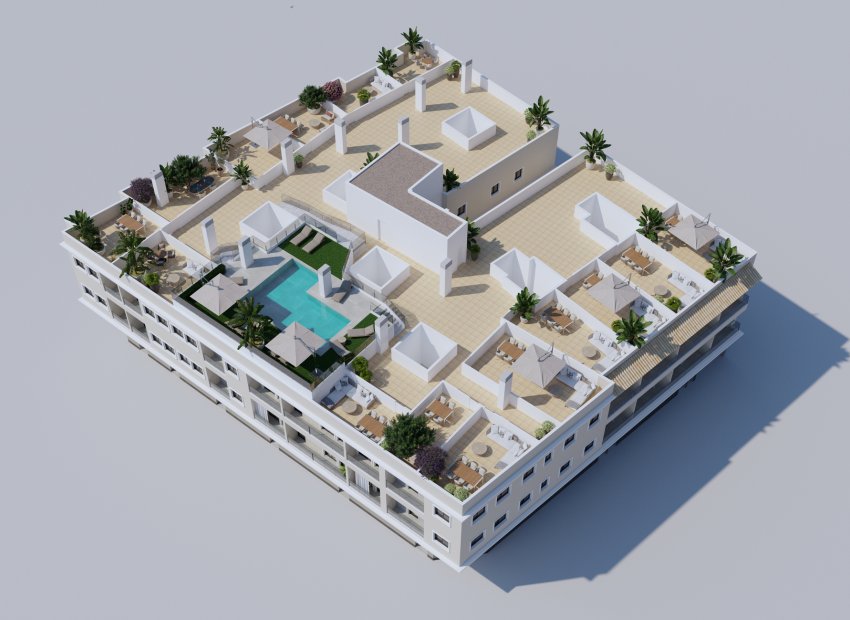 Neue Gebäude - Erdgeschosswohnung -
Algorfa