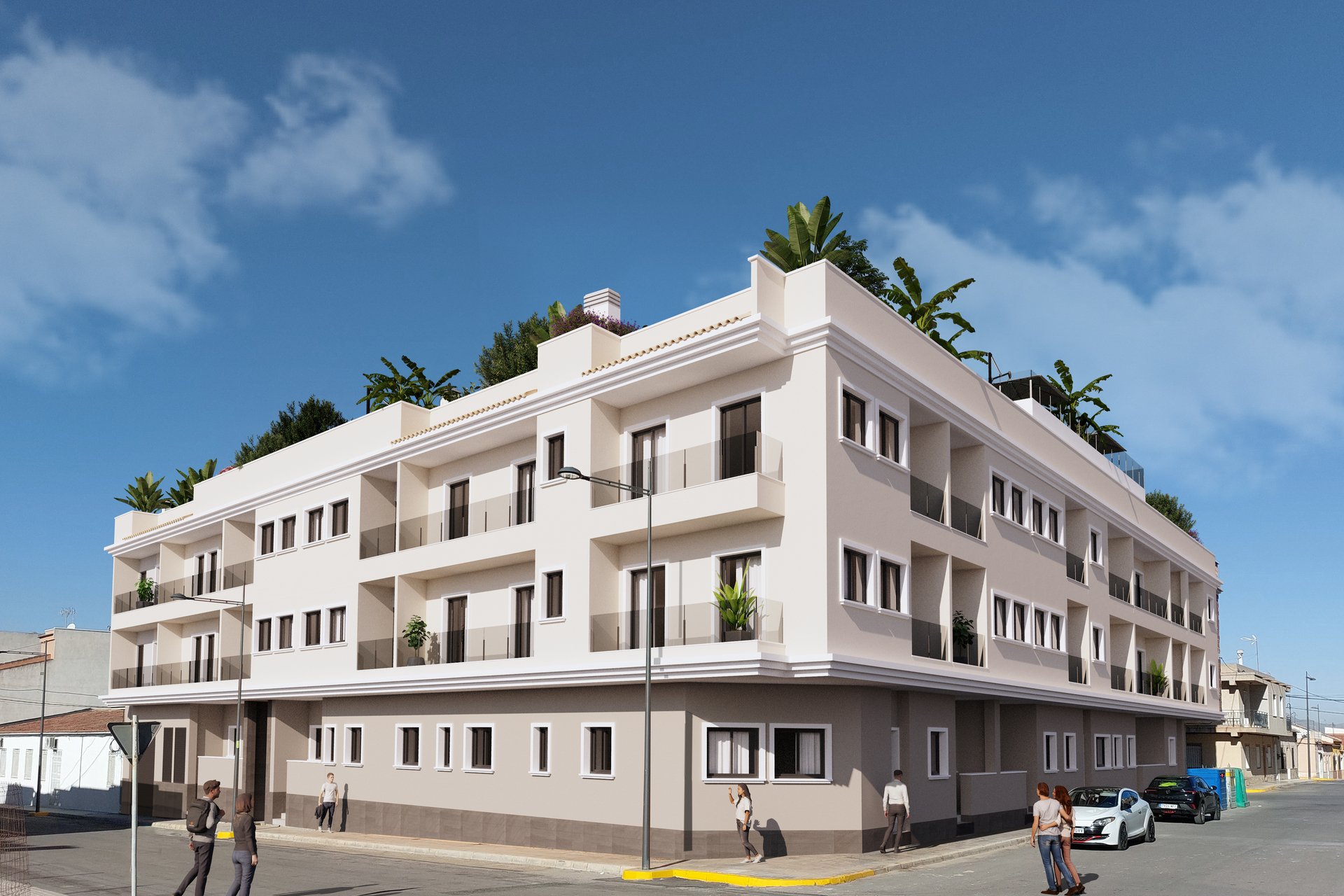 Neue Gebäude - Erdgeschosswohnung -
Algorfa