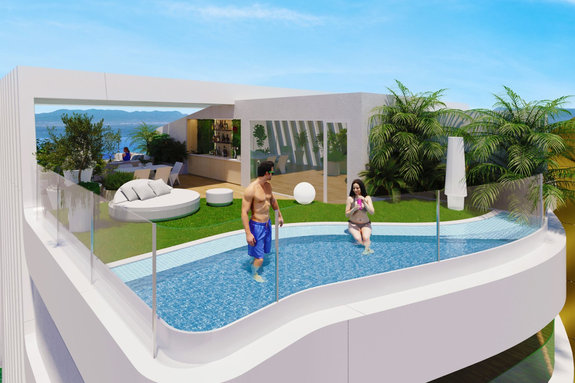 Neue Gebäude - Erdgeschosswohnung -
La Manga del Mar Menor - La Manga Del Mar Menor