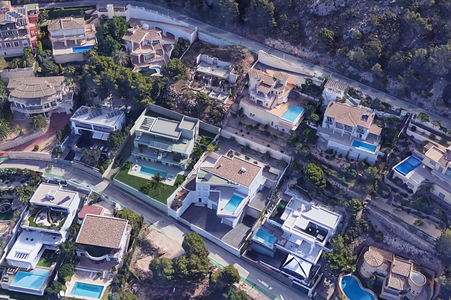 Neue Gebäude - Freistehend / Villa -
Altea