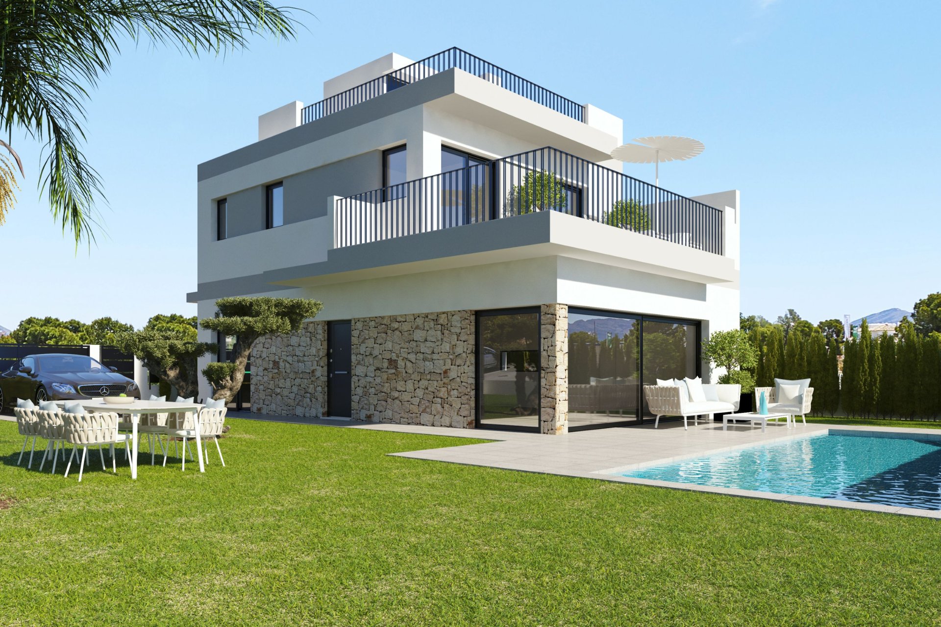 Neue Gebäude - Freistehend / Villa -
San Miguel de Salinas