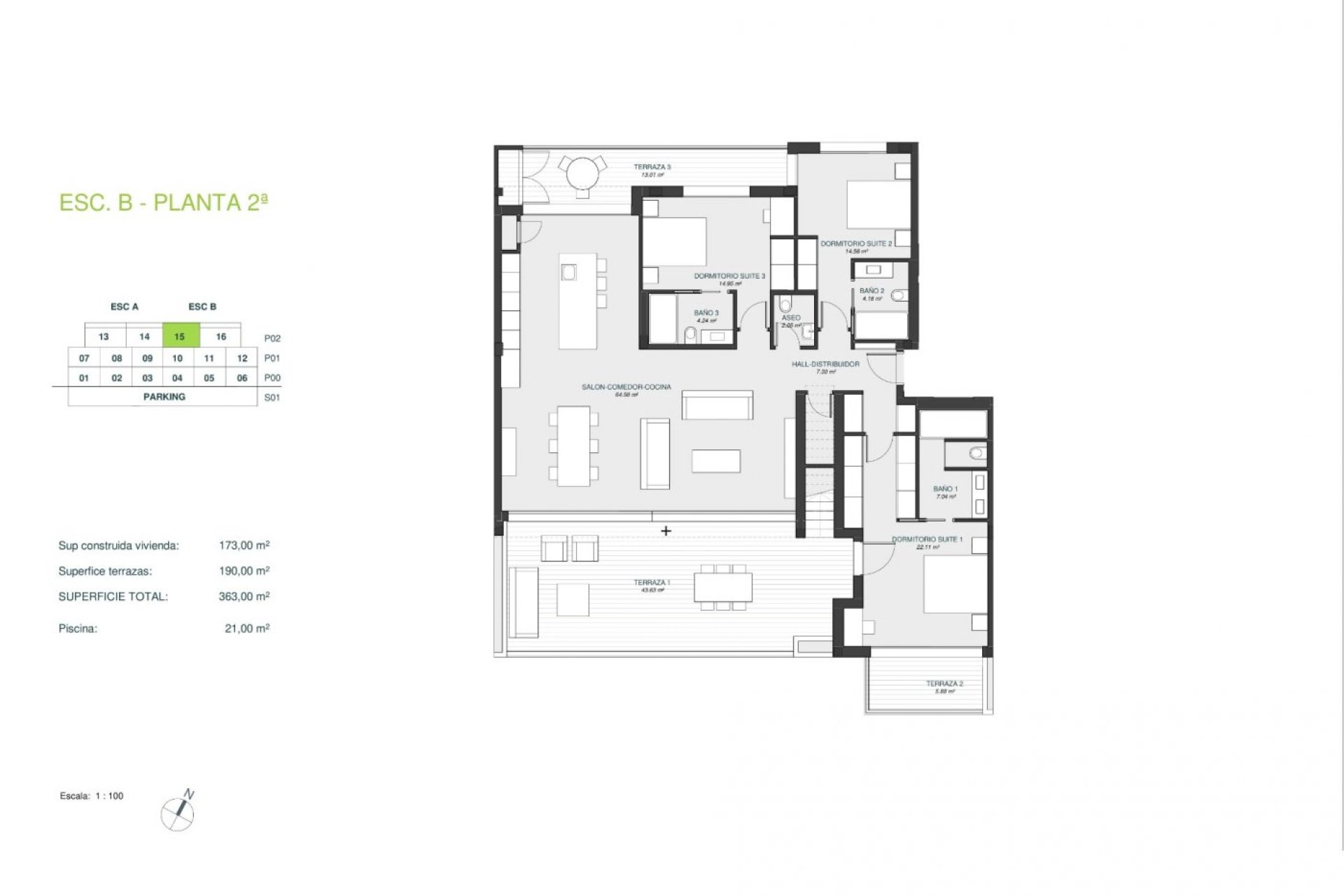 Neue Gebäude - Penthouse -
Orihuela - Las Colinas Golf