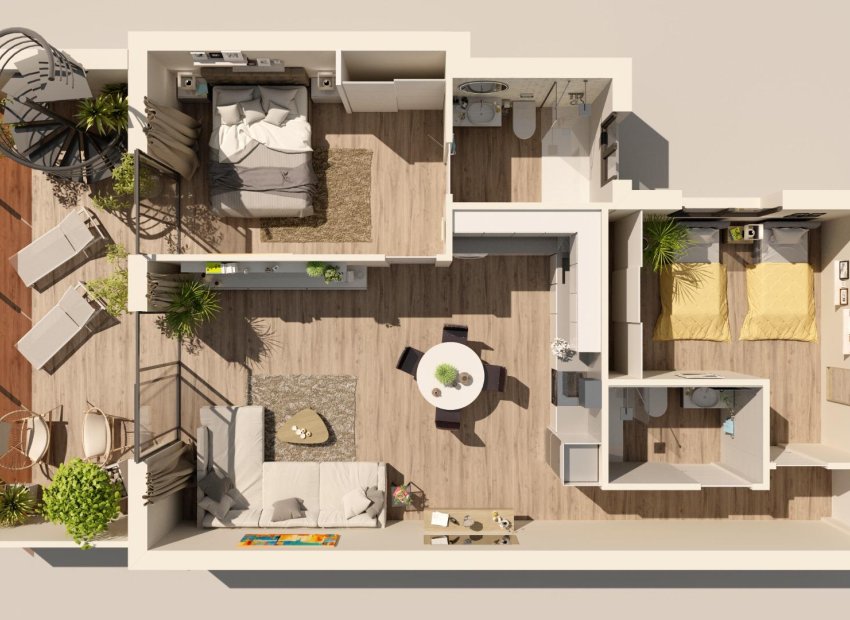 Neue Gebäude - Penthouse -
Torrevieja - Centro