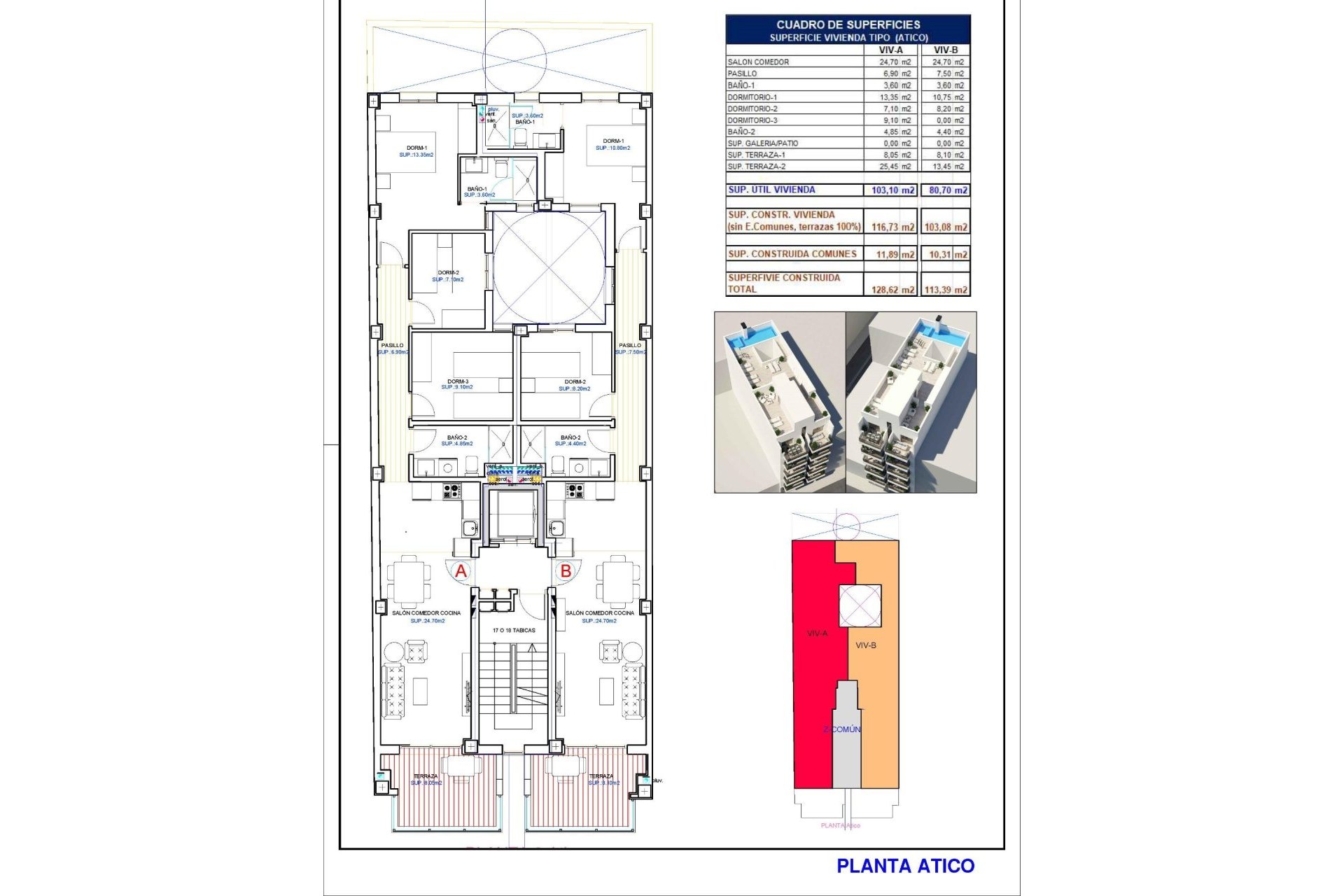 Neue Gebäude - Penthouse -
Torrevieja - Playa de El Cura