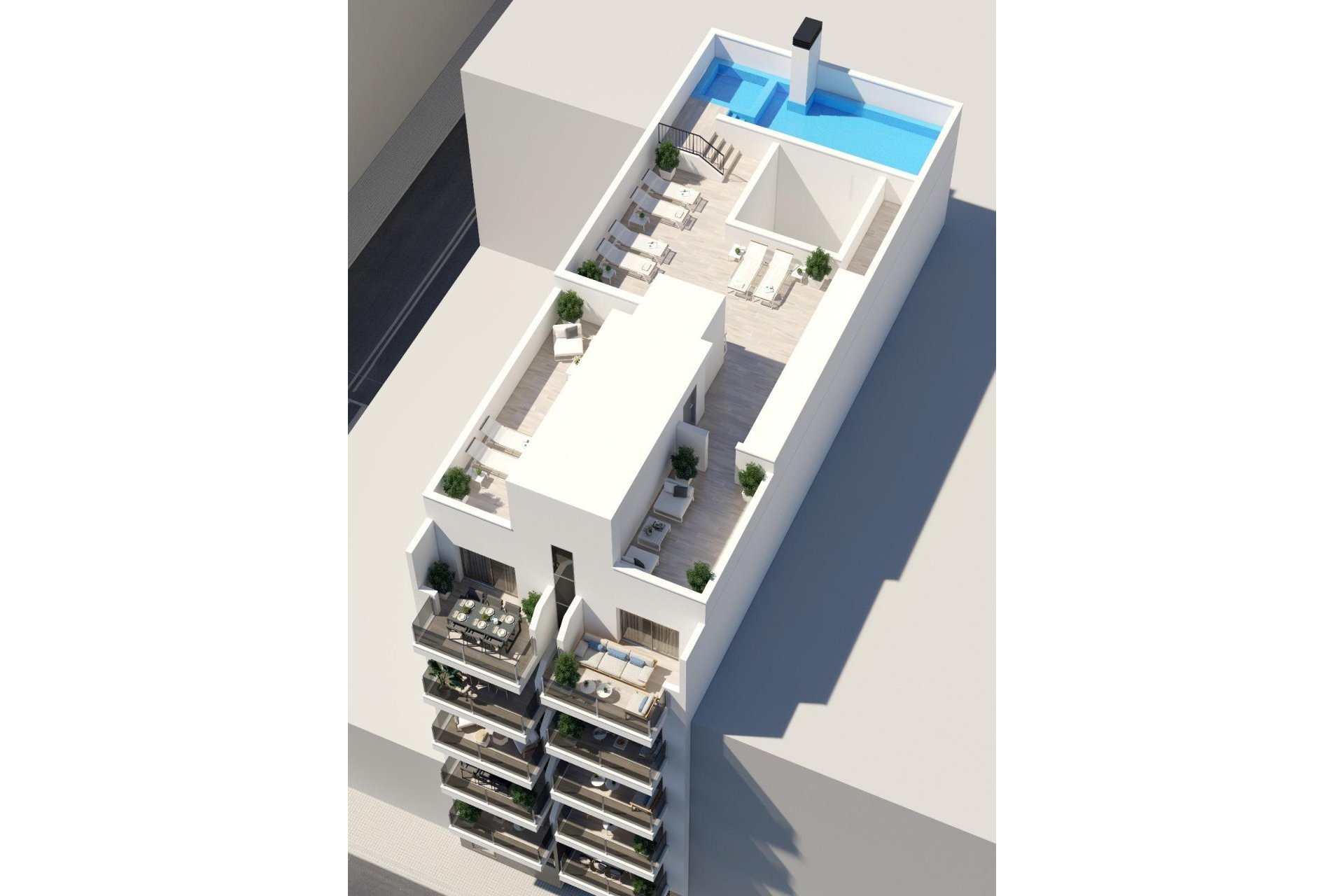 Neue Gebäude - Penthouse -
Torrevieja - Playa del Cura