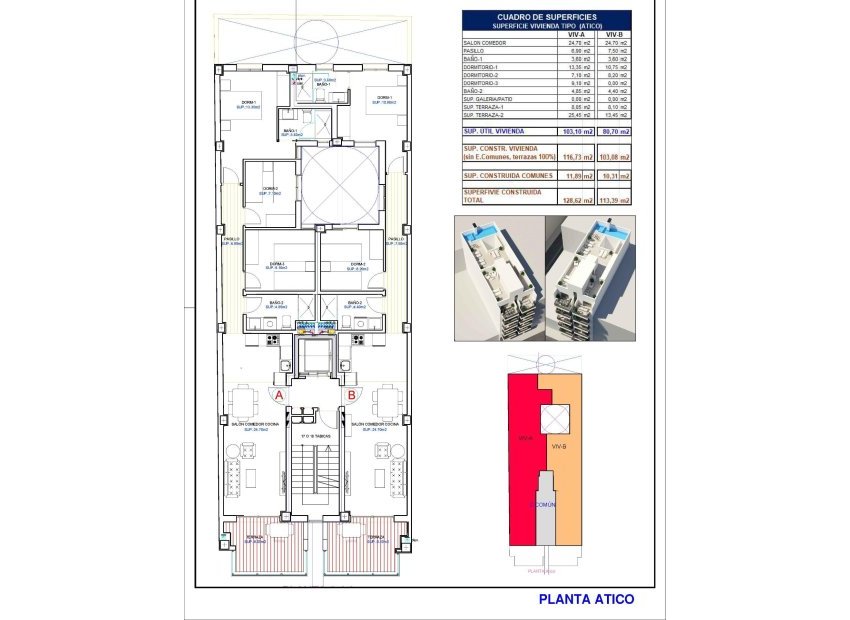 Neue Gebäude - Penthouse -
Torrevieja - Playa del Cura