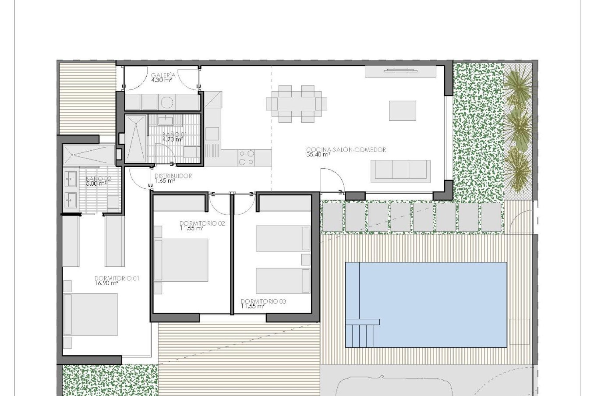 Neue Gebäude - Quad Wohnung -
Bigastro - Loma Alta