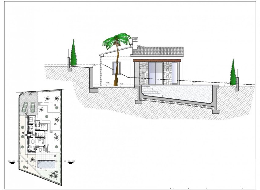 Neue Gebäude - Villa -
Benissa - Fanadix