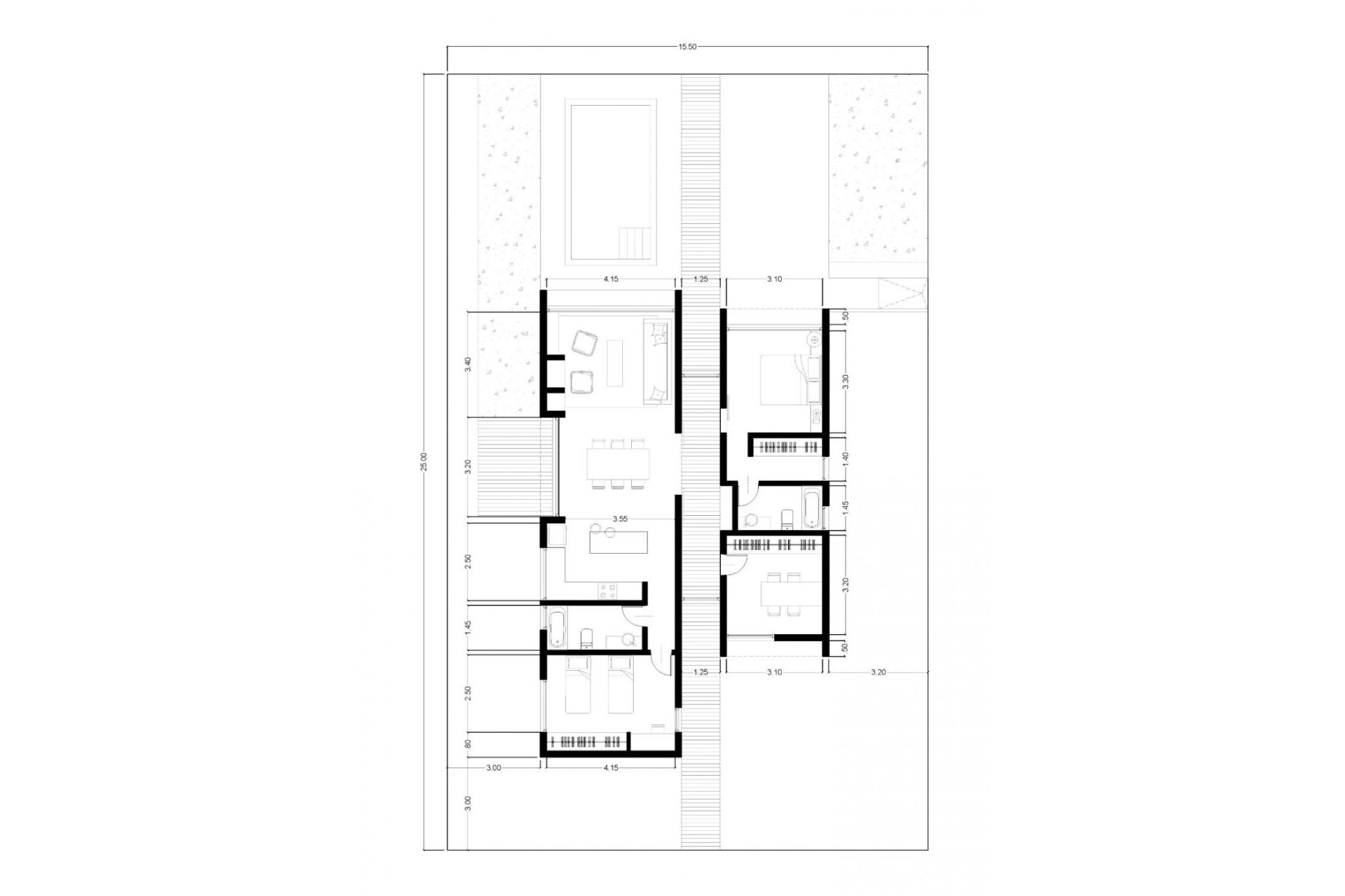 Neue Gebäude - Villa -
Fortuna - Urb. Kalendas