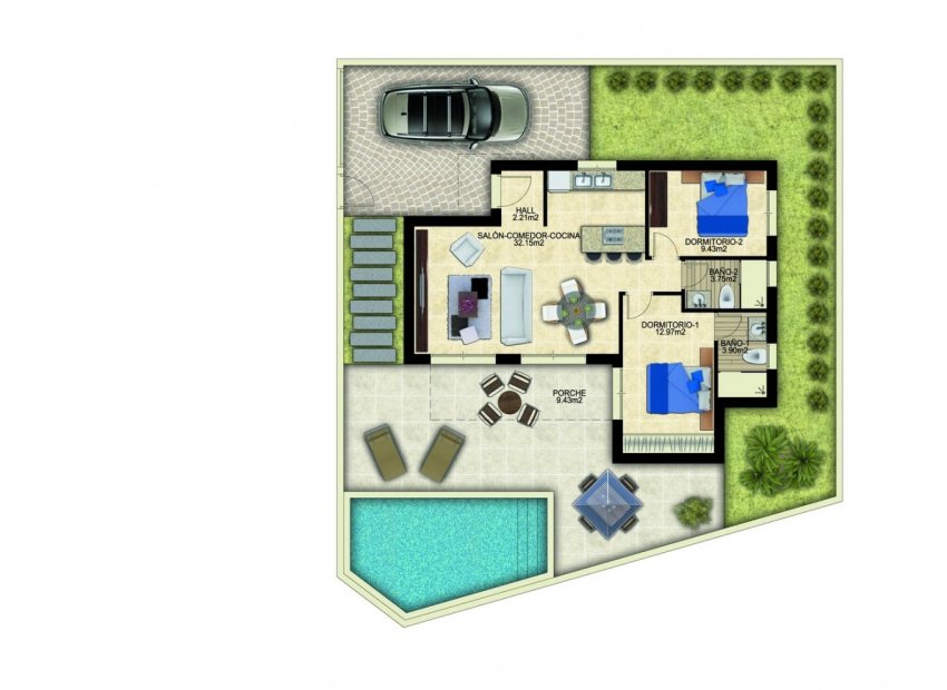 New Build - Detached House / Villa -
Benijofar - Polideportivo