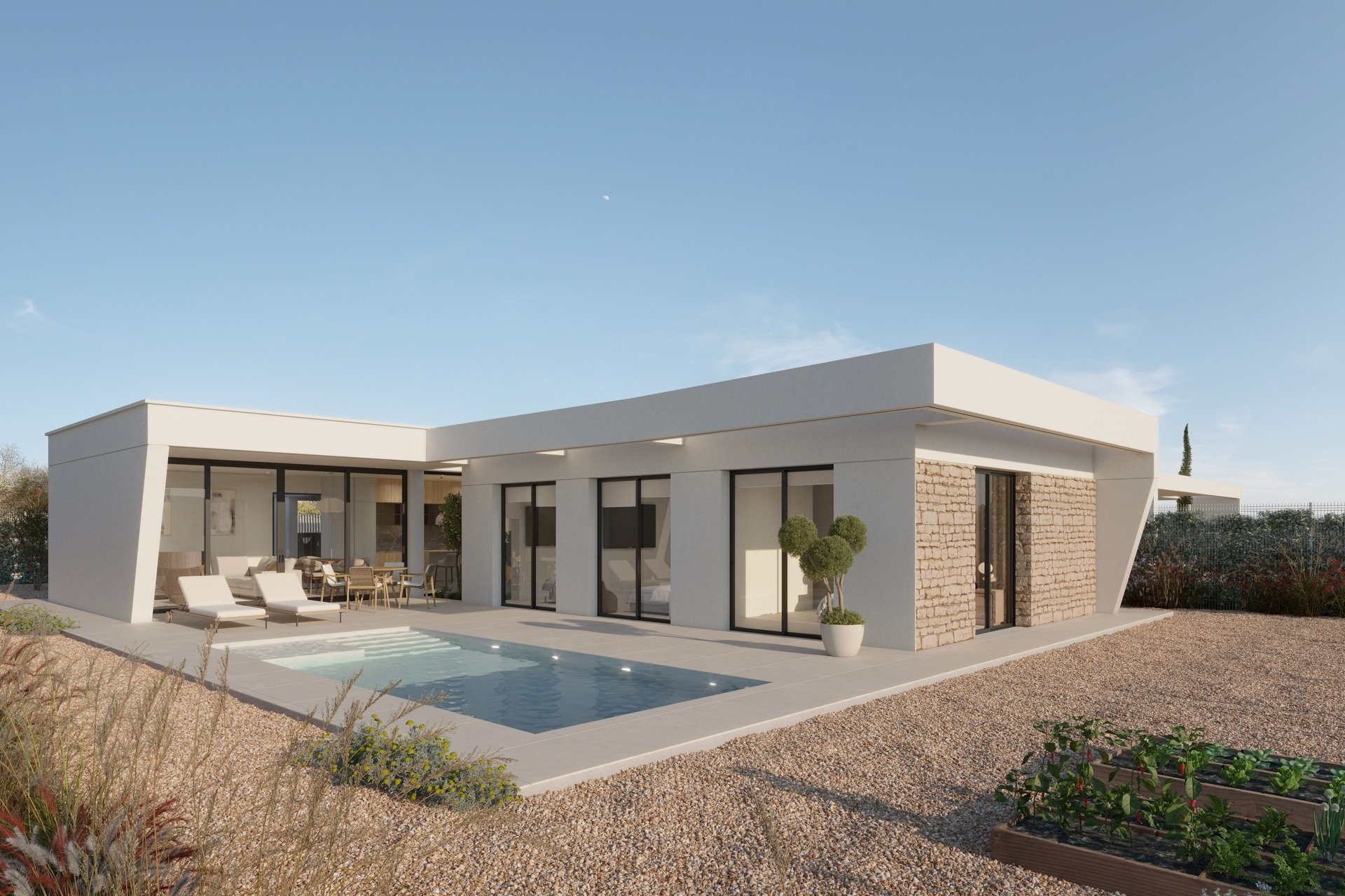 New Build - Detached House / Villa -
Fuente Álamo - Fuente Alamo