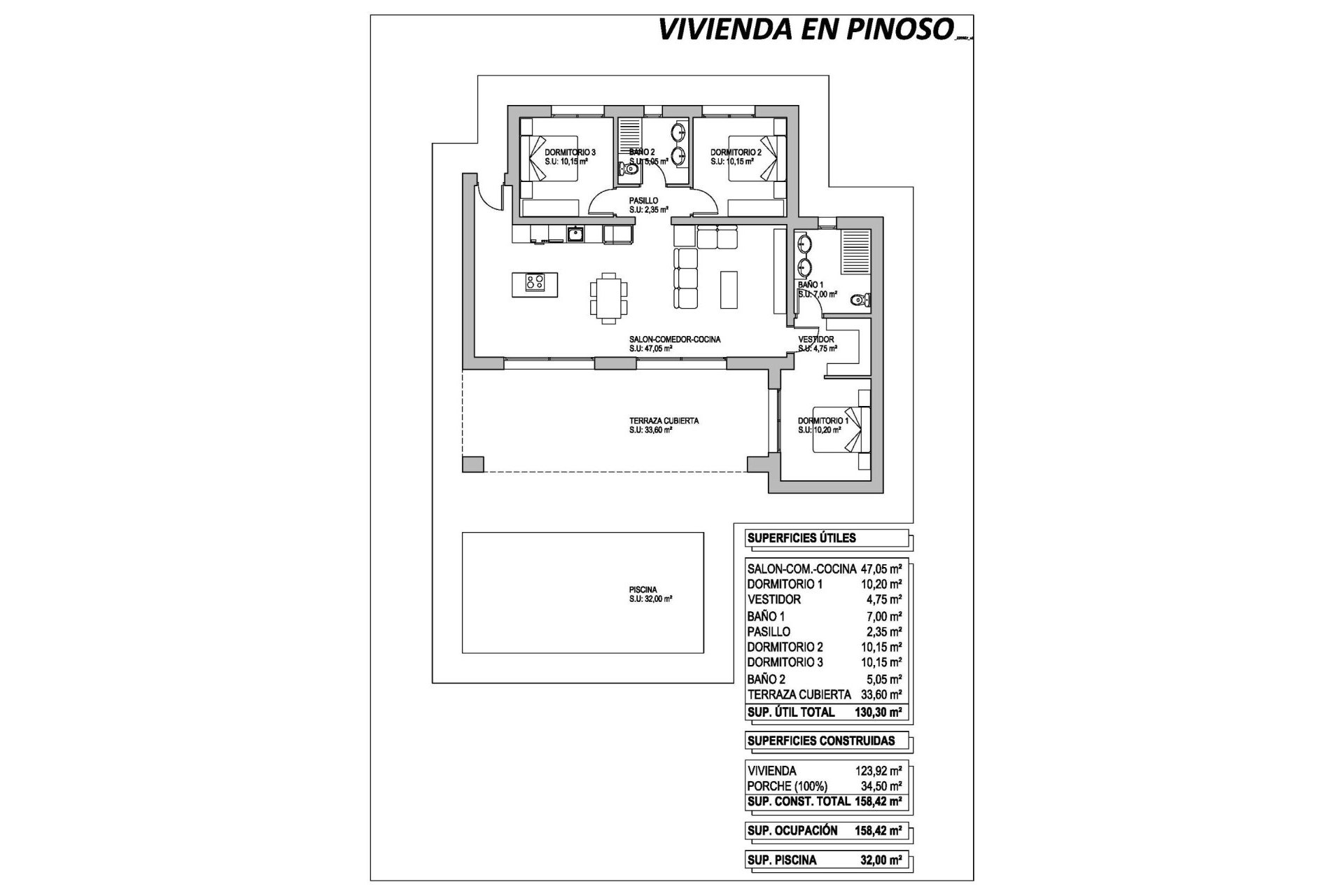 New Build - Detached House / Villa -
Pinoso - Lel