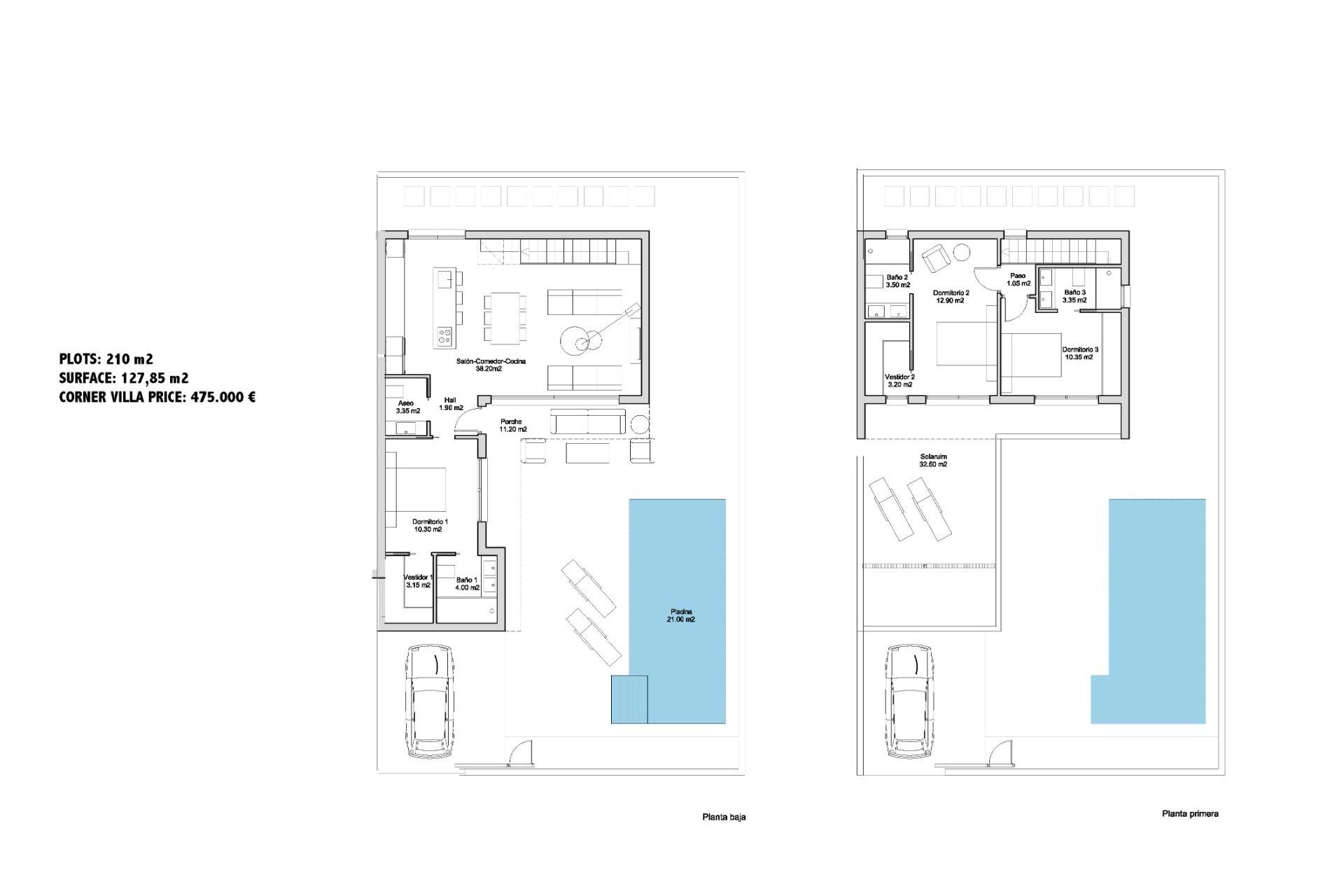 New Build - Detached House / Villa -
San Javier - Parque de los leones
