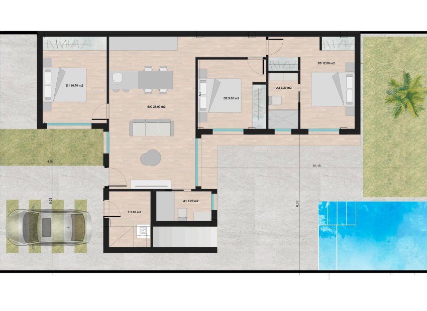 New Build - Detached House / Villa -
Torre Pacheco - Roldán
