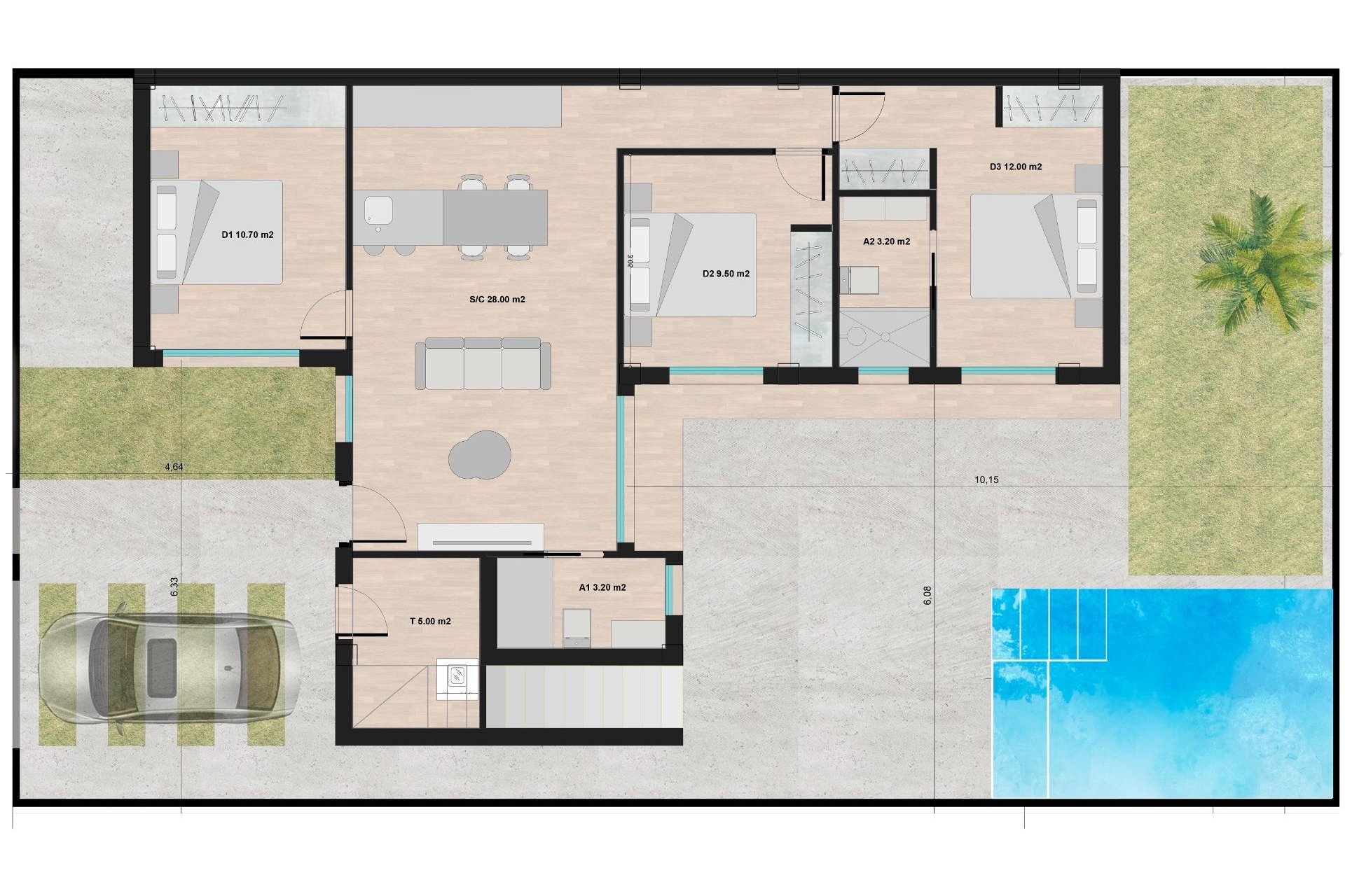 New Build - Detached House / Villa -
Torre Pacheco - Roldán