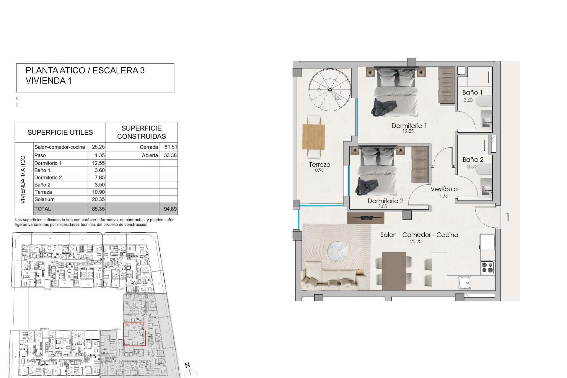 New Build - Penthouse -
Santa Pola - Estacion de autobuses