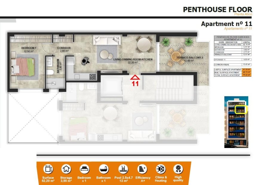 New Build - Penthouse -
Torrevieja - Playa del Acequión
