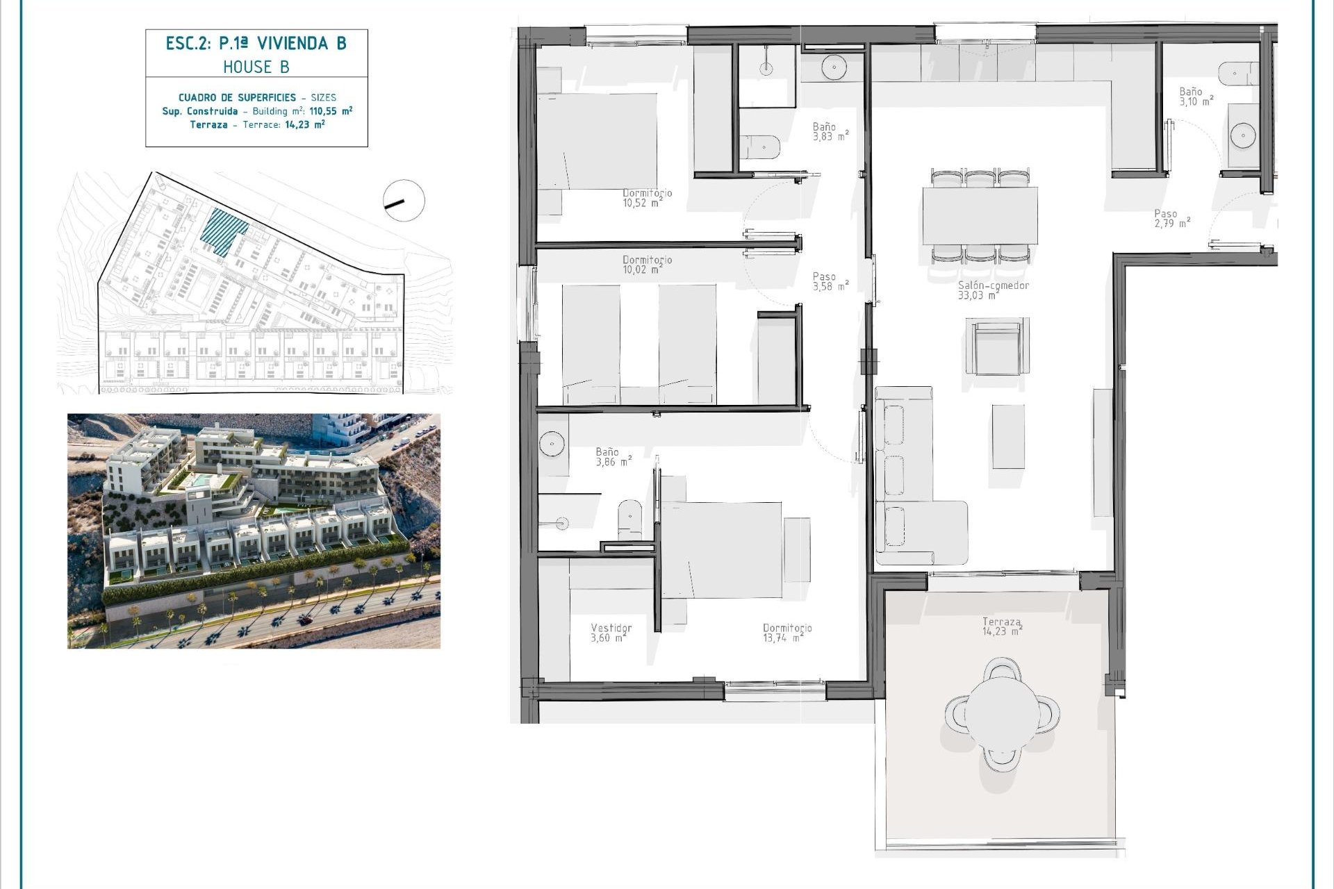 Nieuwbouw Woningen - Appartement -
Aguilas - Playa del Hornillo