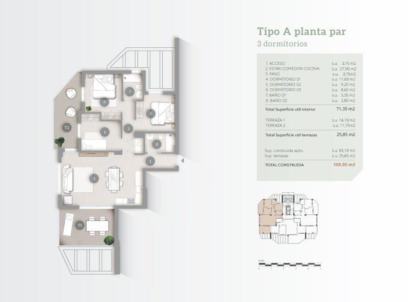 Nieuwbouw Woningen - Appartement -
Calpe - Playa Cantal Roig