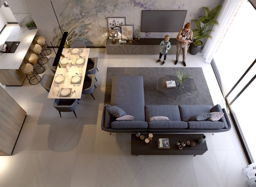 Nieuwbouw Woningen - Bungalow op verdieping -
Algorfa - La Finca Golf