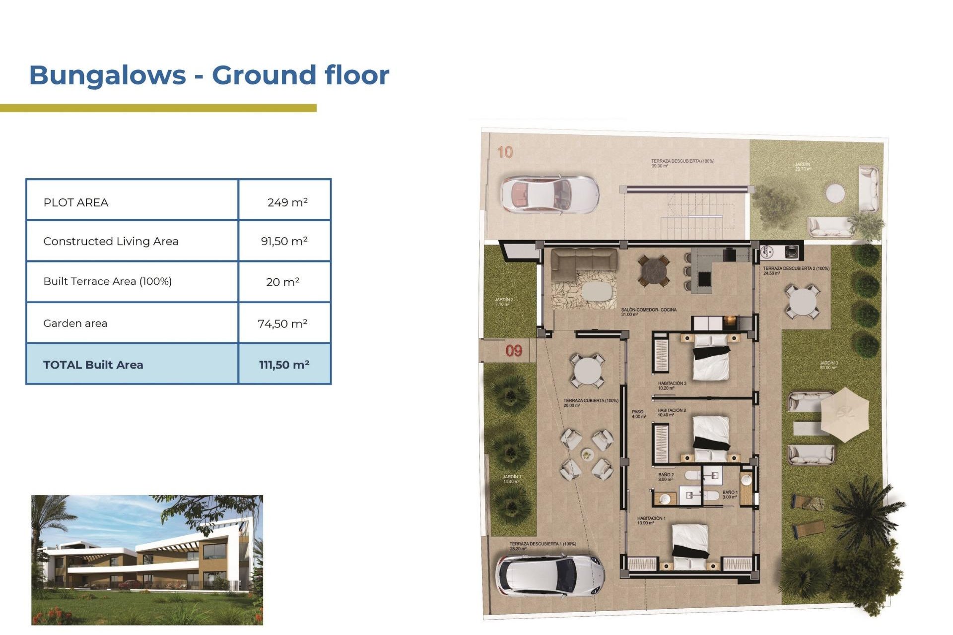 Nieuwbouw Woningen - Bungalow -
Orihuela Costa - Punta Prima