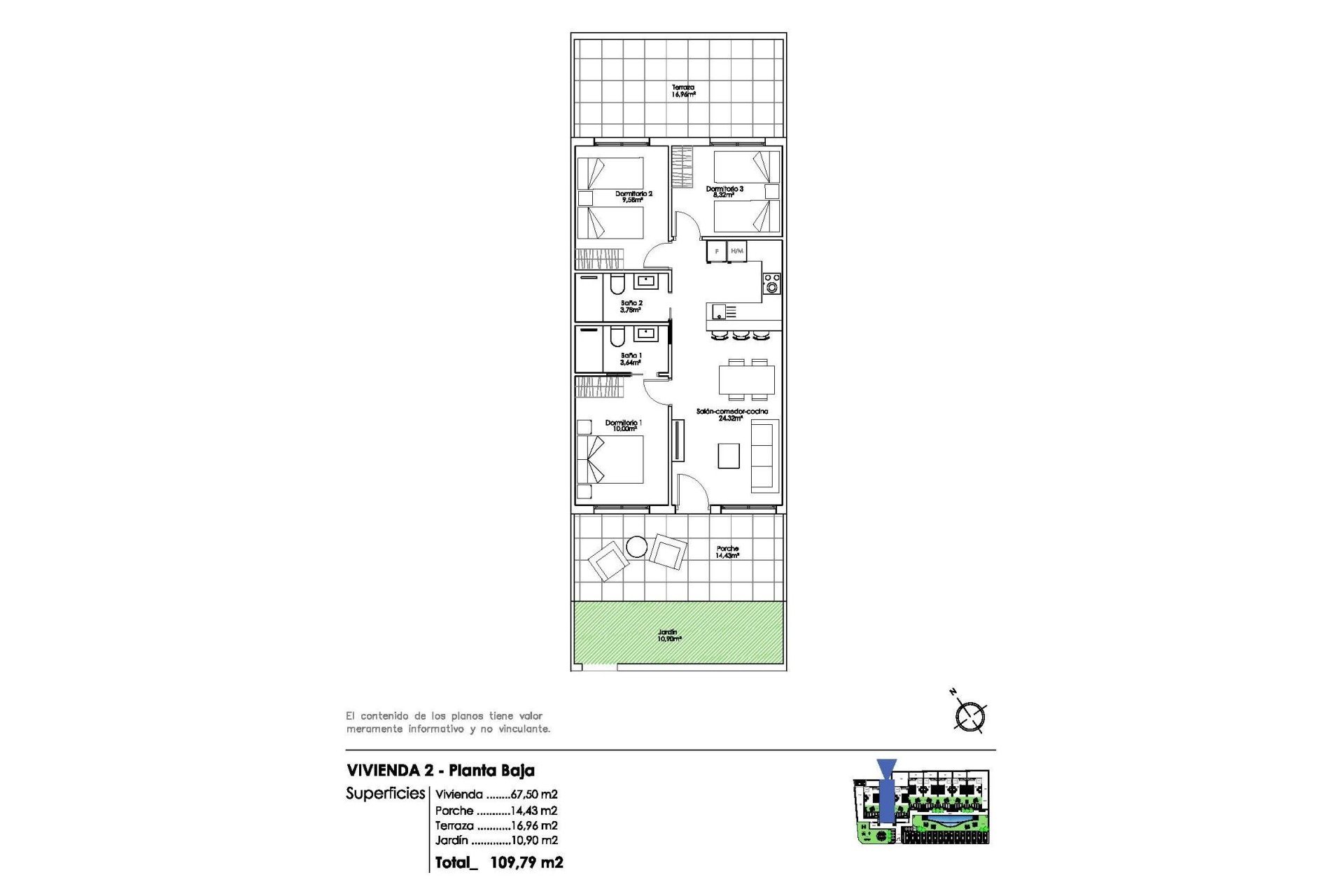 Nieuwbouw Woningen - Bungalow -
Pilar de la Horadada - Parque Ramon eugenio Escudero