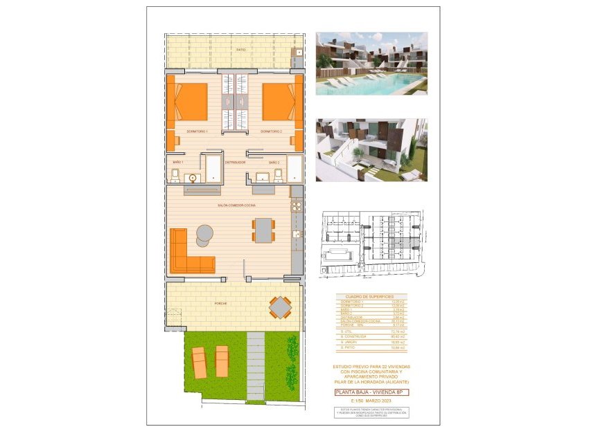 Nieuwbouw Woningen - Bungalow -
Pilar de la Horadada - pueblo