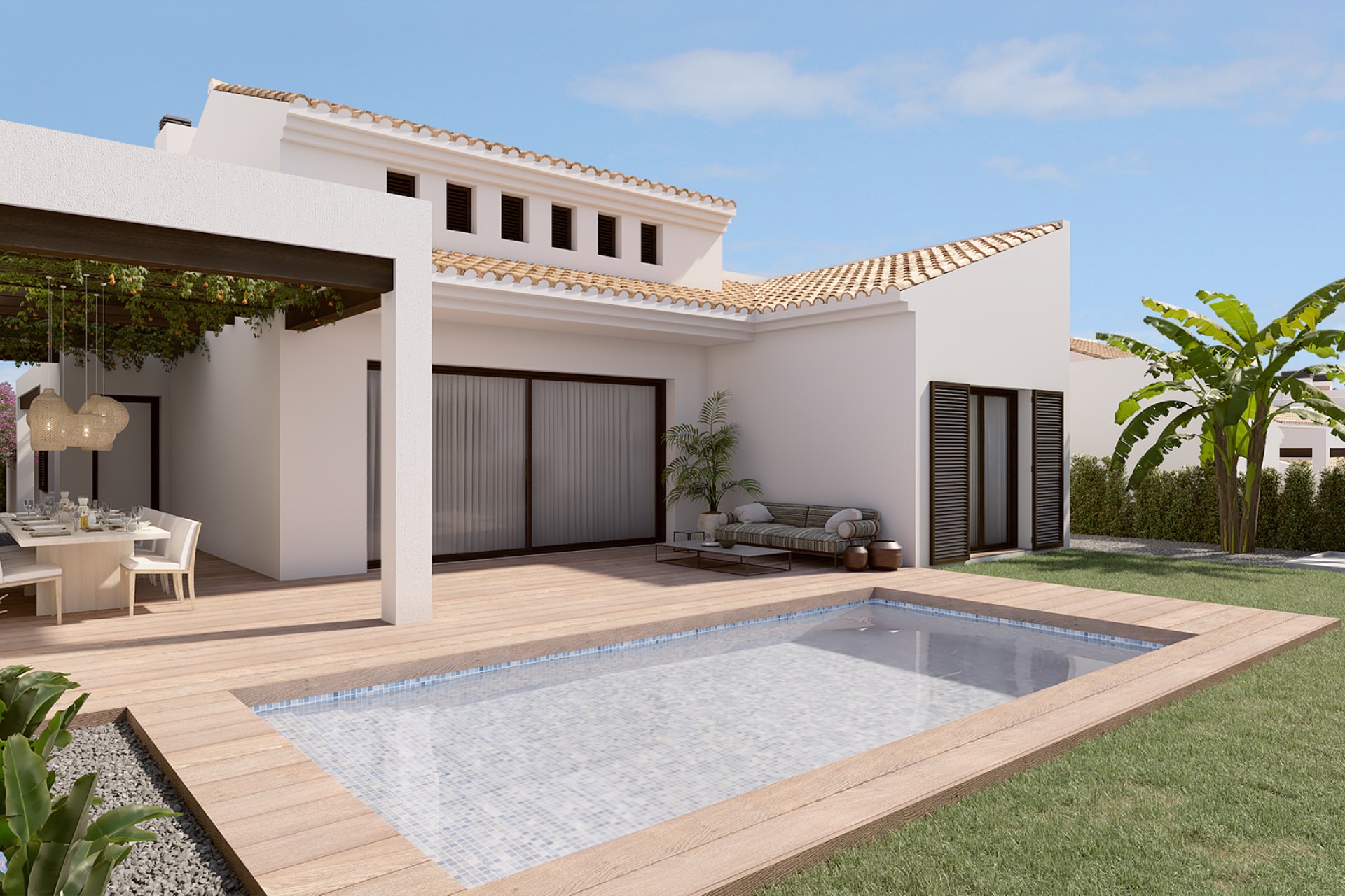 Nieuwbouw Woningen - Geschakelde Villa -
Algorfa