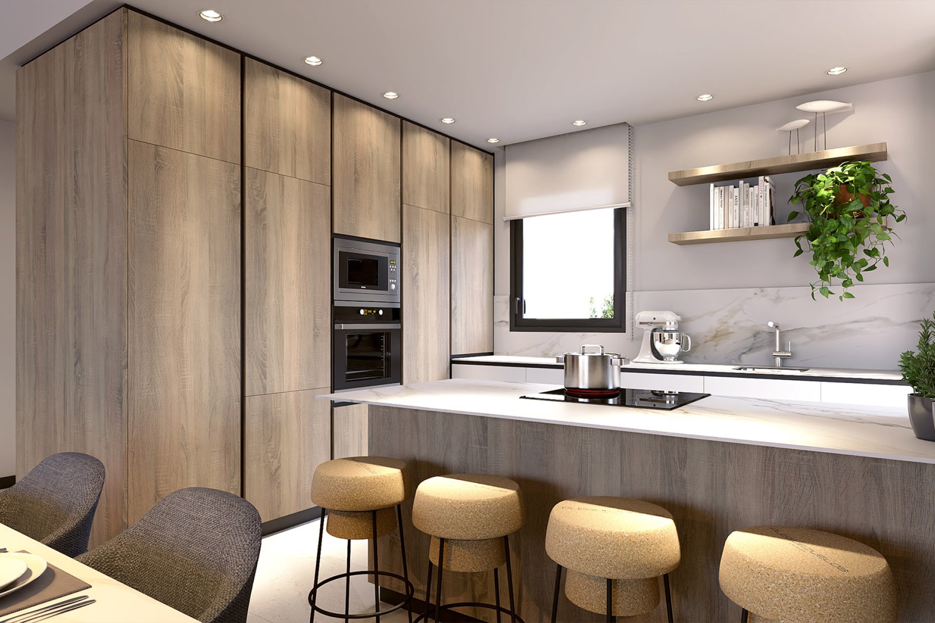 Nieuwbouw Woningen - Geschakelde Villa -
Algorfa