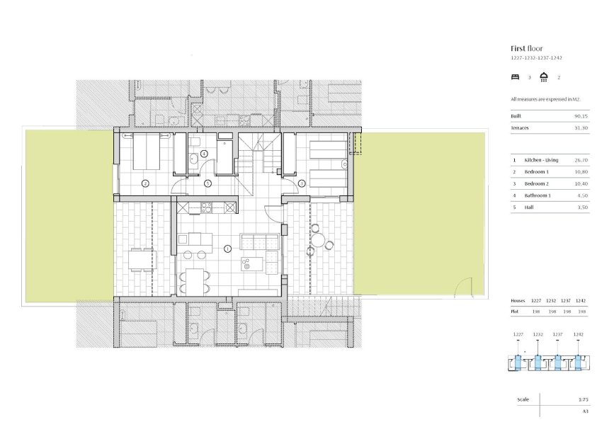 Nieuwbouw Woningen - Rijwoning -
Algorfa - La Finca Golf