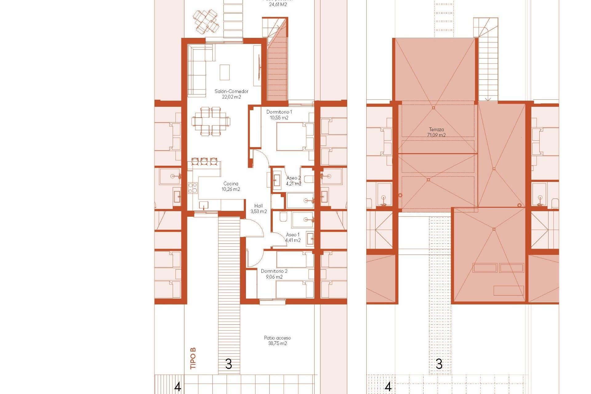 Nieuwbouw Woningen - Rijwoning -
Banos y Mendigo - Altaona Golf