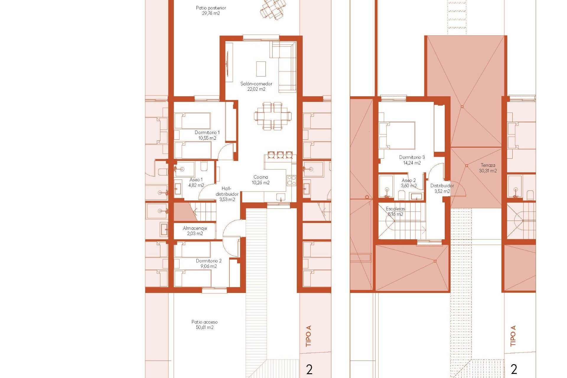 Nieuwbouw Woningen - Rijwoning -
Banos y Mendigo - Altaona Golf