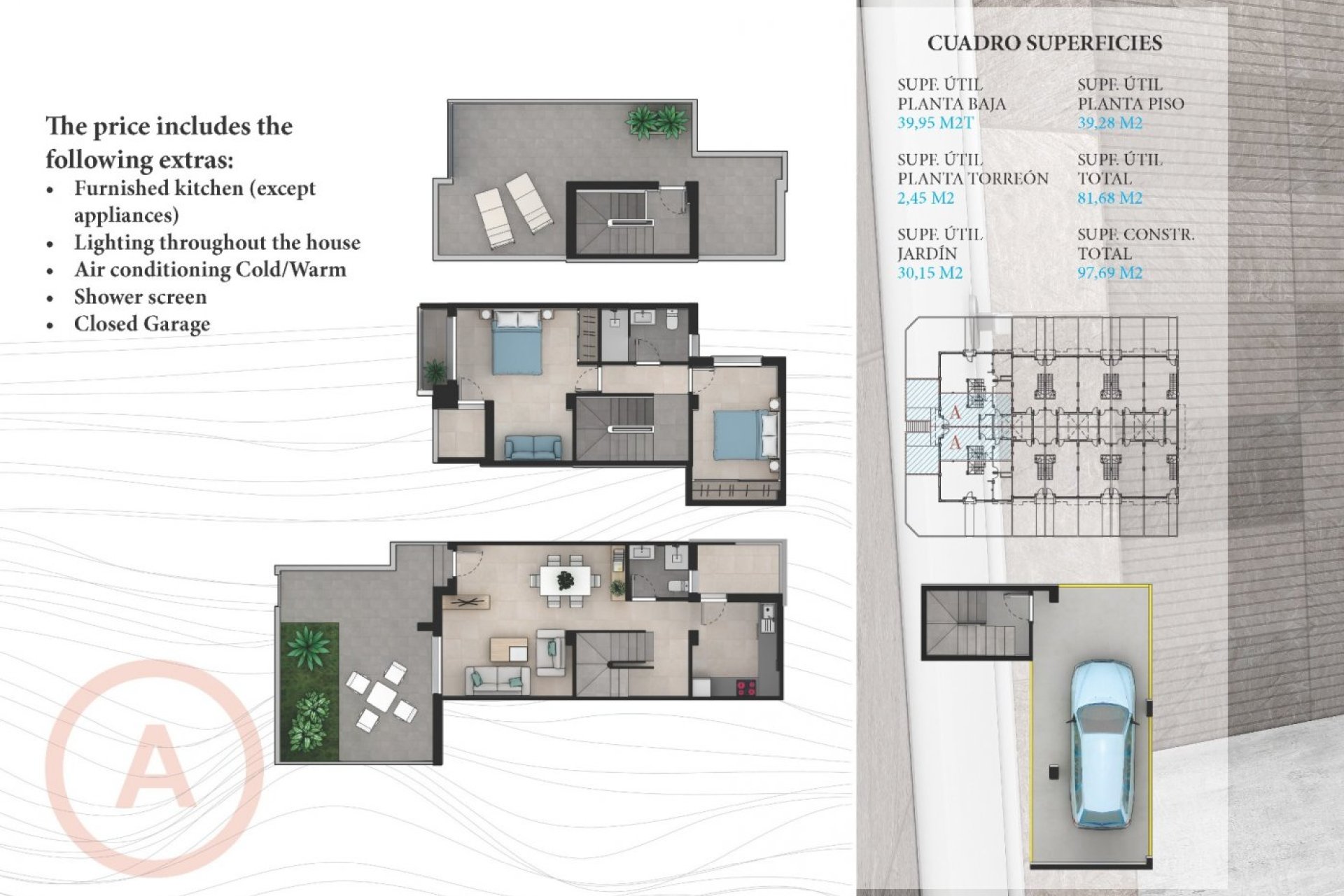 Nieuwbouw Woningen - Rijwoning -
La Manga del Mar Menor - La Manga