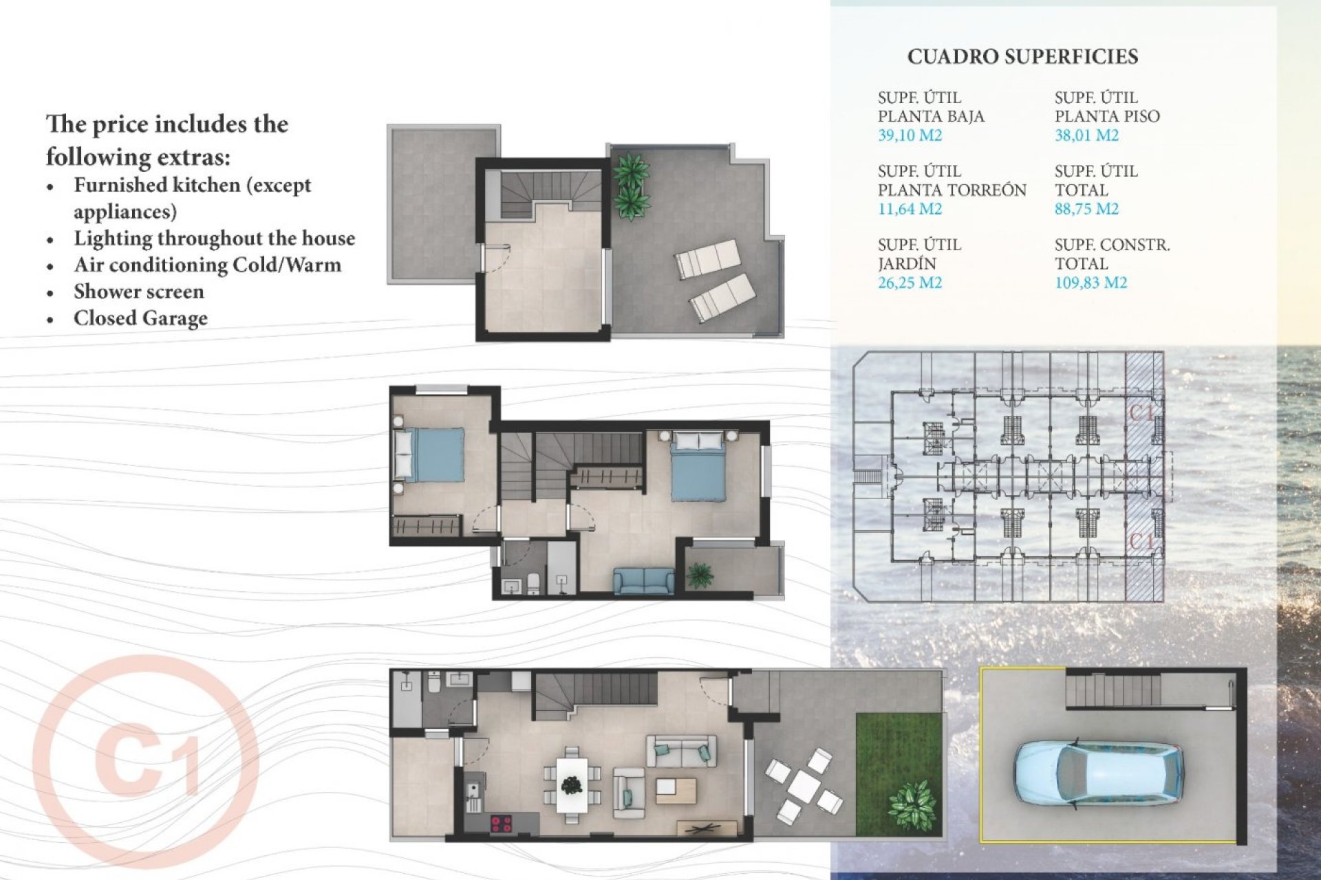 Nieuwbouw Woningen - Rijwoning -
La Manga del Mar Menor - La Manga