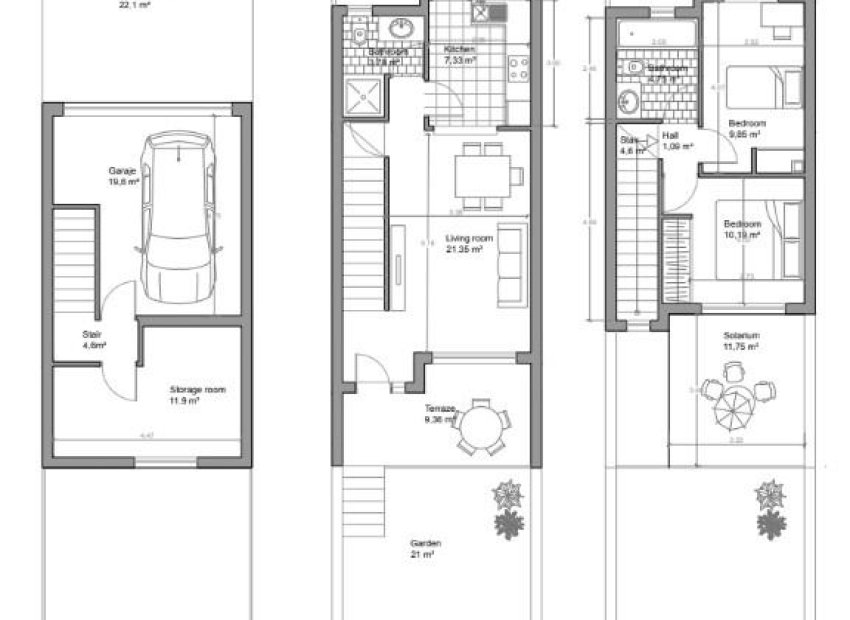 Nieuwbouw Woningen - Rijwoning -
Mutxamel - Valle Del Sol