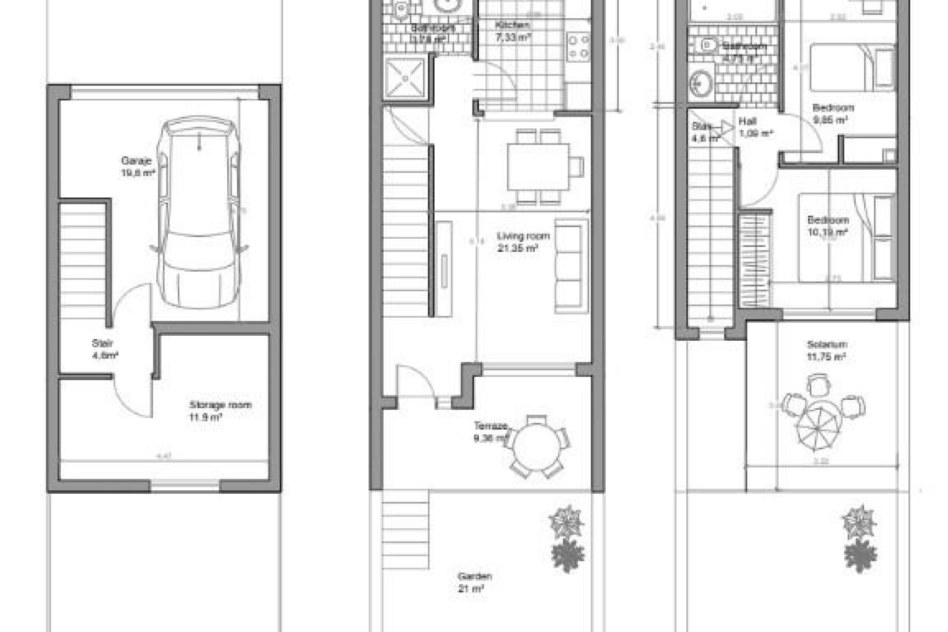 Nieuwbouw Woningen - Rijwoning -
Mutxamel - Valle Del Sol