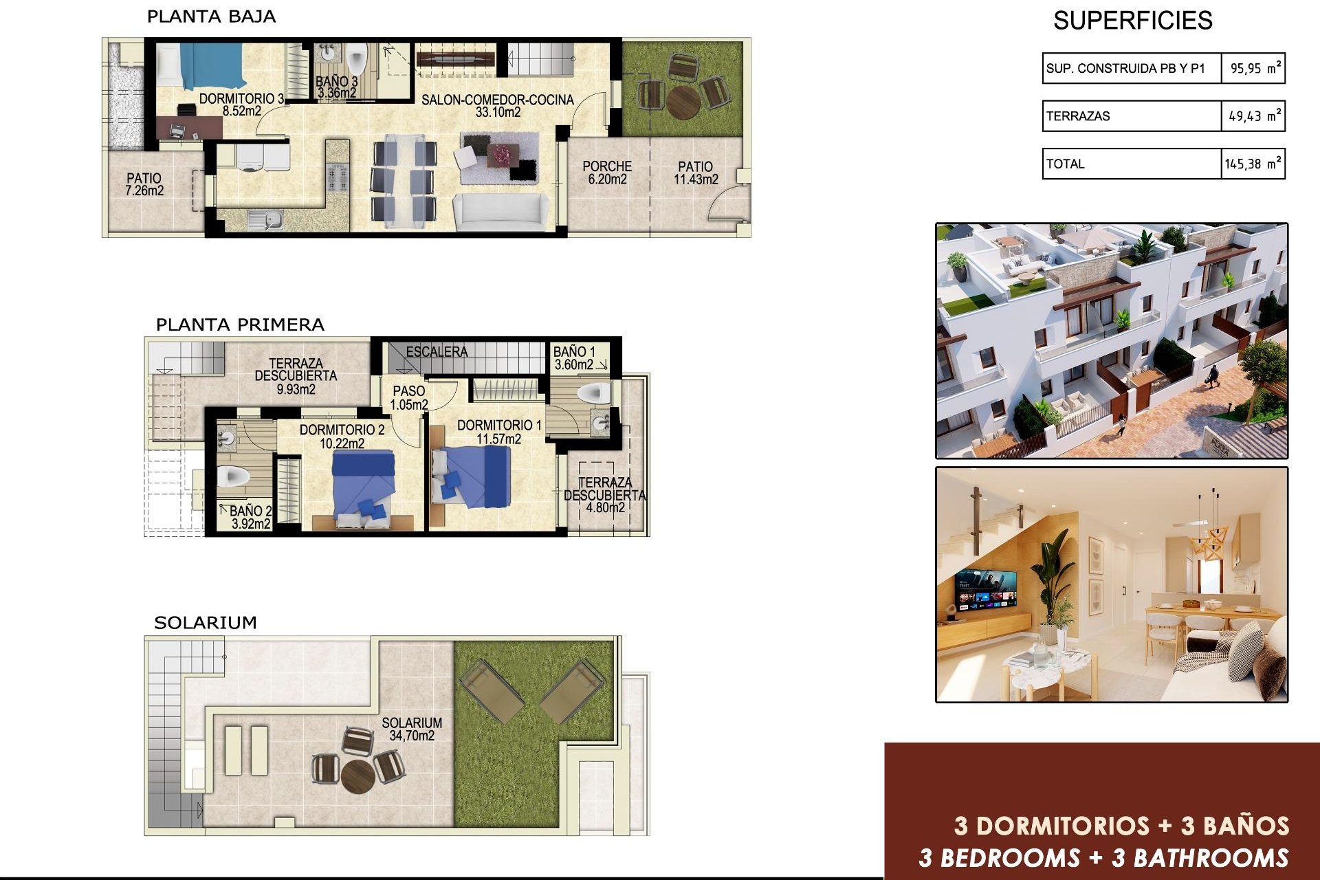 Nieuwbouw Woningen - Rijwoning -
Orihuela - Entre Naranjos - Vistabella