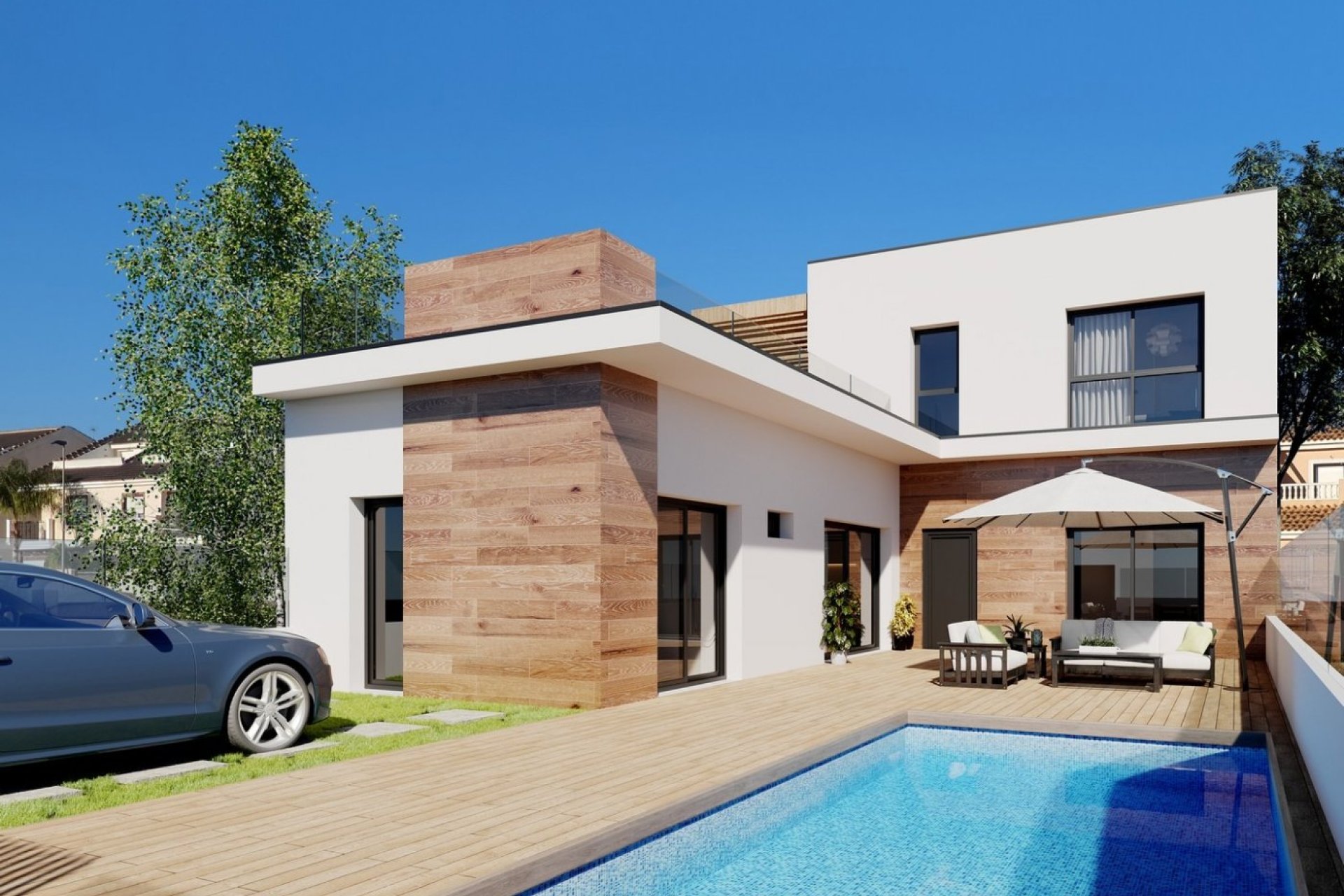 Nieuwbouw Woningen - Rijwoning -
San Javier - Parque del doce