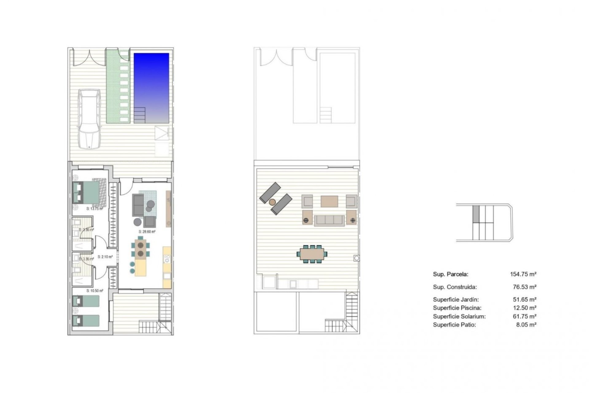 Nieuwbouw Woningen - Rijwoning -
San Javier - Parque del doce