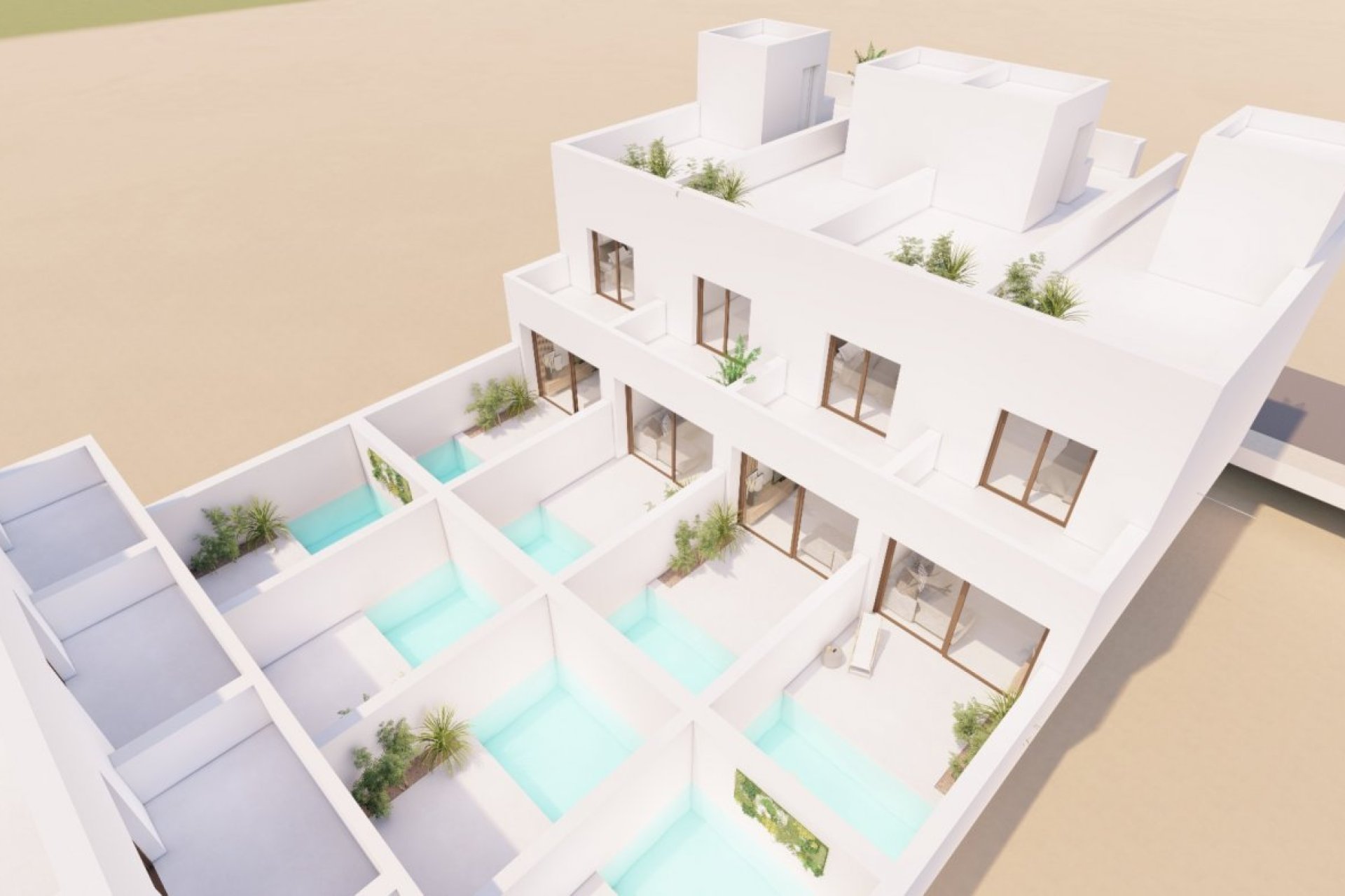 Nieuwbouw Woningen - Rijwoning -
San Javier - pueblo