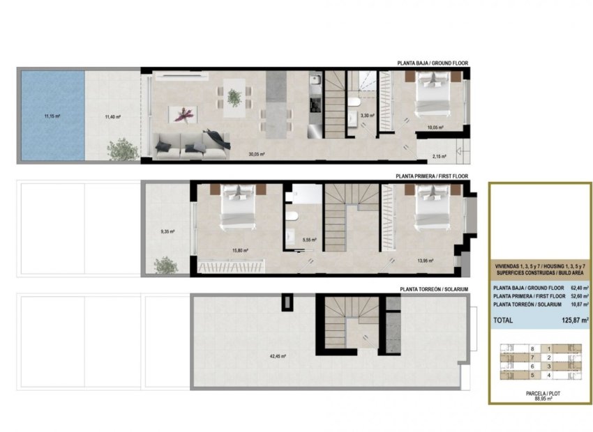 Nieuwbouw Woningen - Rijwoning -
San Javier - pueblo