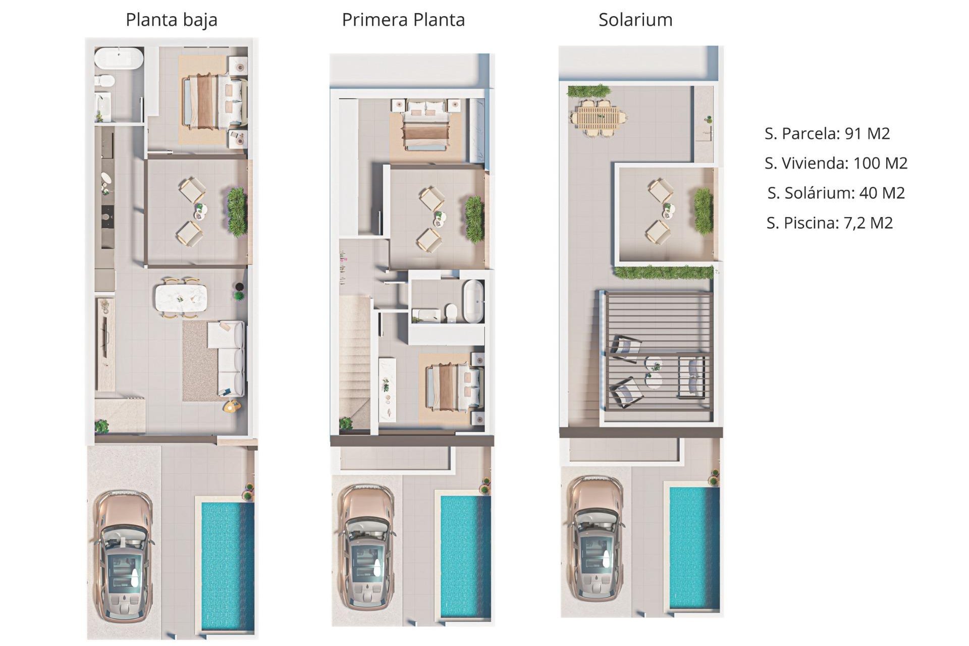 Nieuwbouw Woningen - Rijwoning -
San Pedro del Pinatar - Pueblo