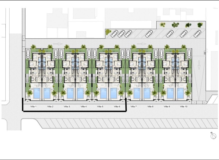 Nieuwbouw Woningen - Villa -
Los Nietos - Centro