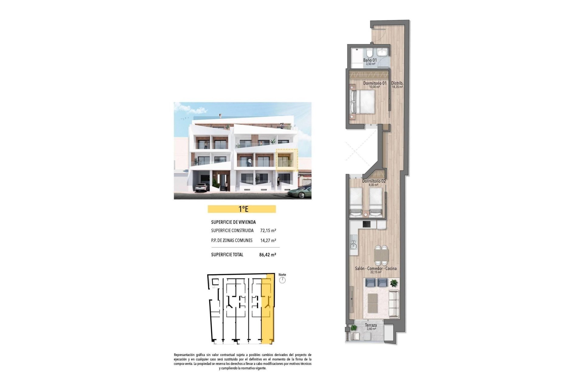 Nouvelle construction - Appartement -
Torrevieja - Playa de El Cura