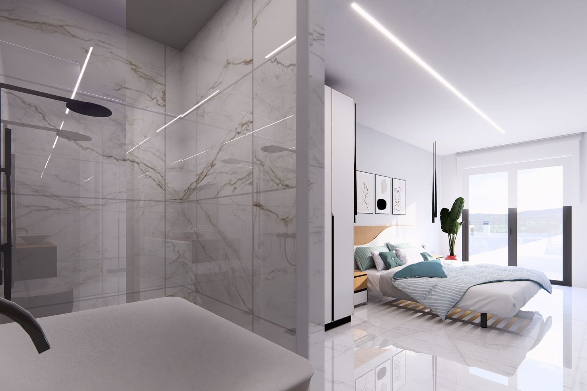 Nouvelle construction - bungalow à l’étage -
Algorfa