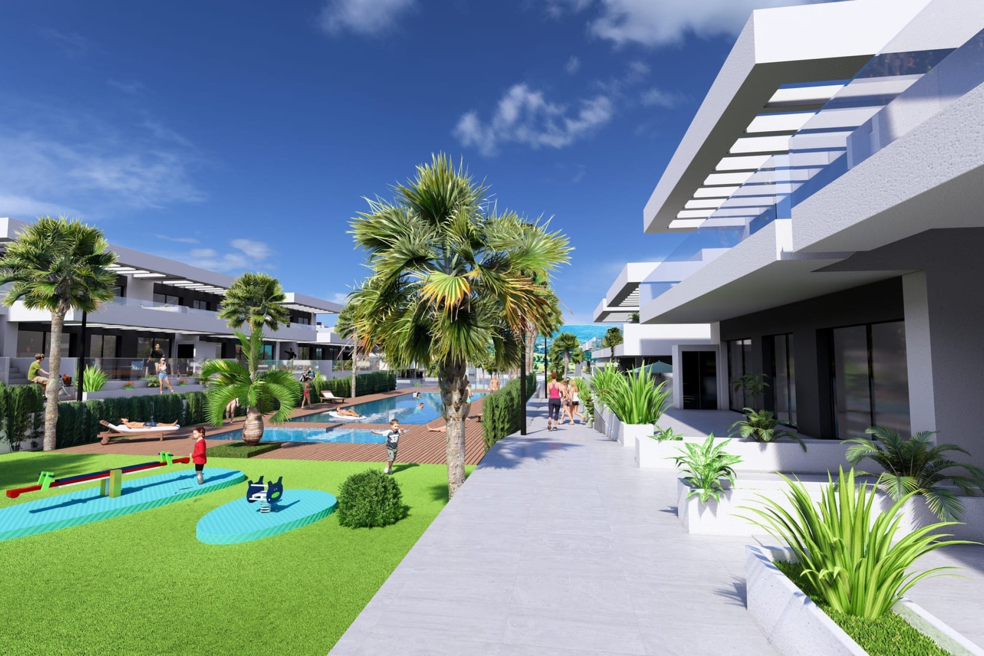 Nouvelle construction - bungalow à l’étage -
Algorfa